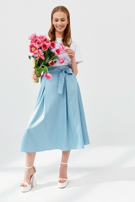 Юбка ELLETTO LIFE 2227 голубой