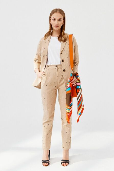 Костюм брючный ELLETTO LIFE 5180 бежевый