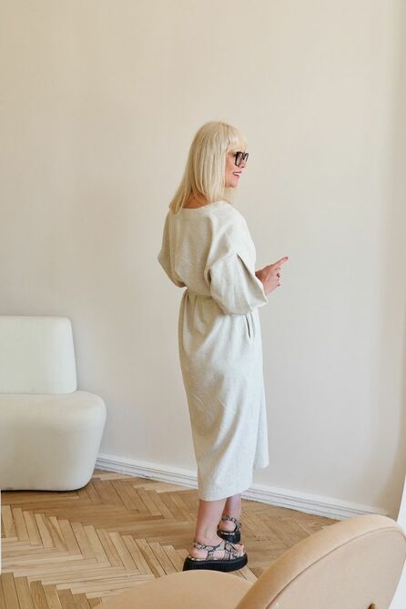 Повседневное платье ELLETTO LIFE 1908 натуральный