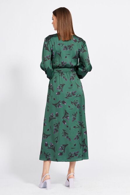 Повседневное платье EOLA 2268 зеленый_цветы