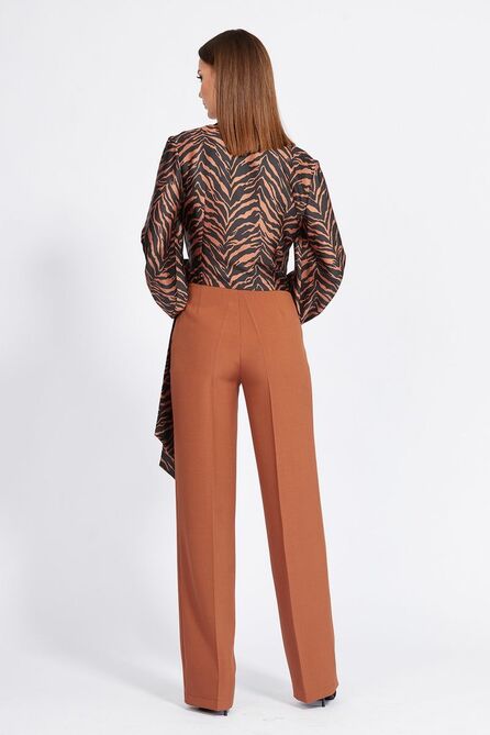 Блузка EOLA 2285 корица_рисунок