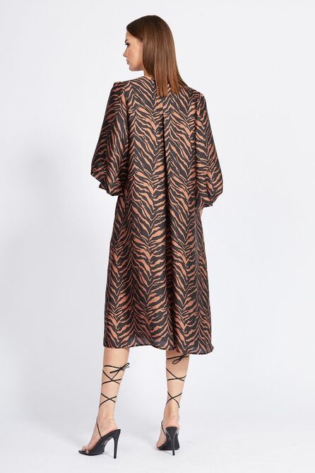Повседневное платье EOLA 2286 корица_рисунок