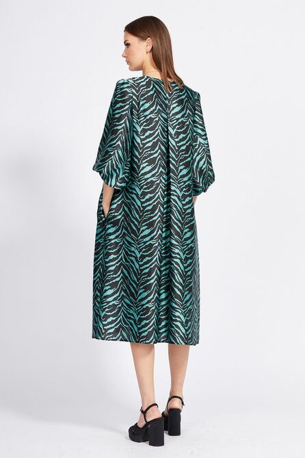 Повседневное платье EOLA 2286 изумруд_рисунок