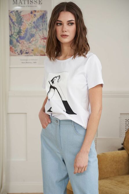 Брюки Фантазия Мод 3901 голубой