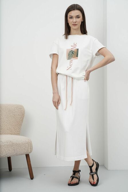 Юбка, Свитшот Фантазия Мод 4282 молоко