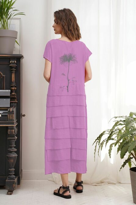Повседневное платье Фантазия Мод 3425 лиловый