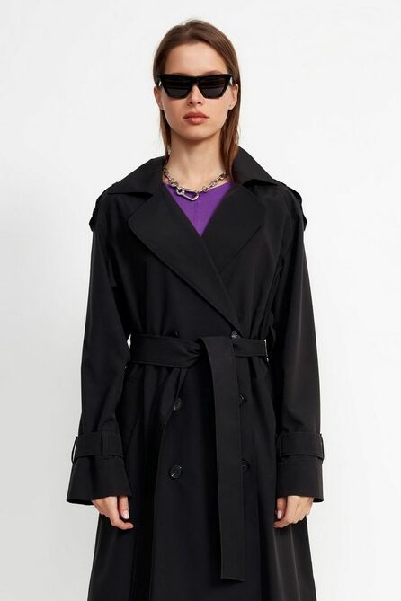 Плащ Favorini 31983 черный Плащ Favorini 31983 черный