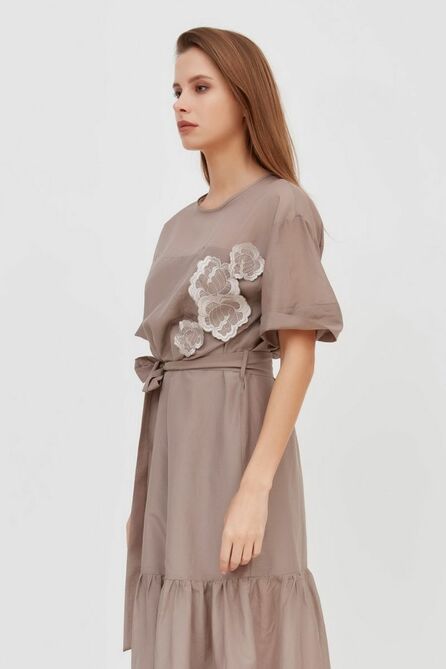 Повседневное платье Favorini 41041 какао