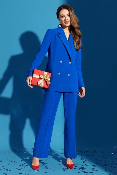 Костюм брючный Gizart 7551 синий