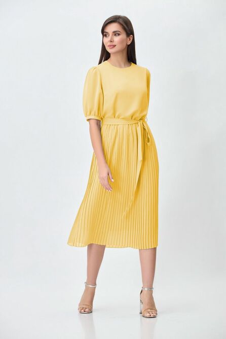 Повседневное платье Gizart 5115жёлт