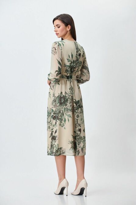 Повседневное платье Gizart 5103б бежевый