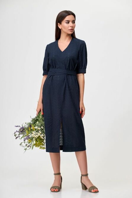 Повседневное платье Gizart 5111с синий