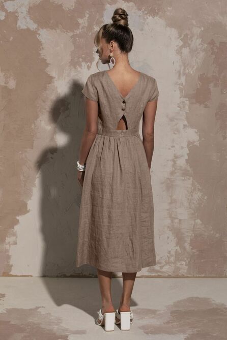 Повседневное платье Golden Valley 4805 коричневый