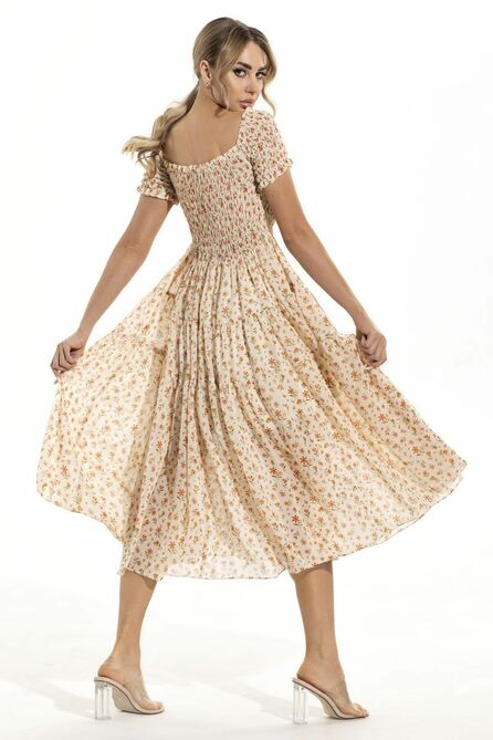 Повседневное платье Golden Valley 4836 бежевый