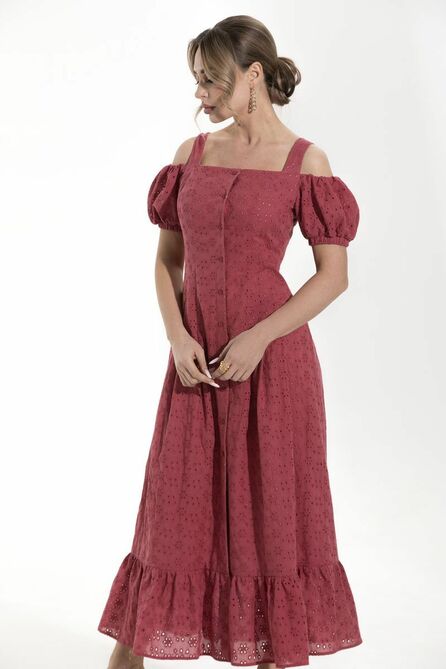 Повседневное платье Golden Valley 4826 красный