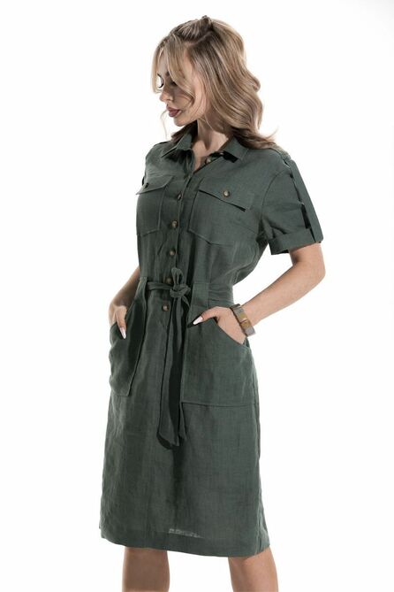 Повседневное платье Golden Valley 4921 зеленый