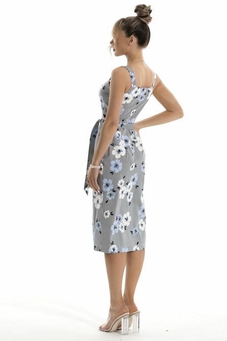 Повседневное платье Golden Valley 4664 голубой_цветы