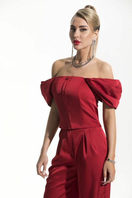 Брюки, Топ Golden Valley 6520 красный