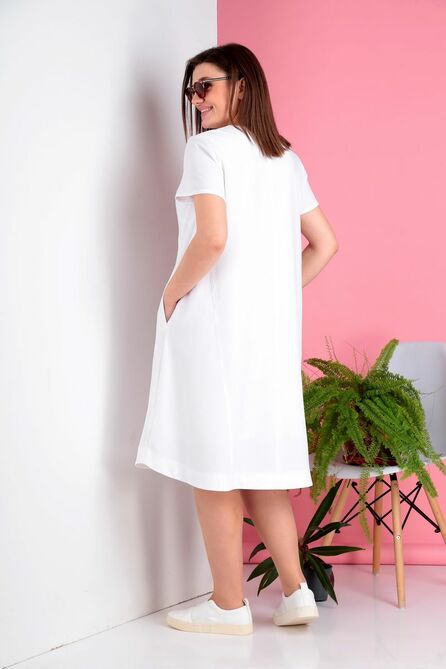 Повседневное платье Ivelta plus 1782/1 белый