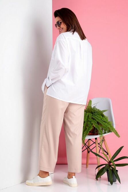 Костюм с блузкой Ivelta plus 2966 беж