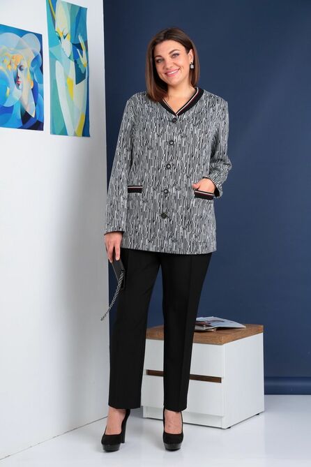 Костюм брючный Ivelta plus 2953 серый