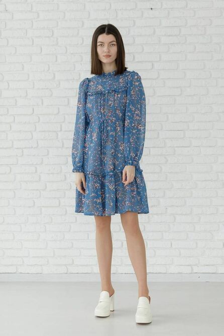 Повседневное платье Ivera 1076 голубой