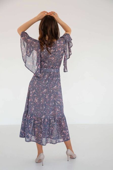 Повседневное платье Ivera 1078 серый