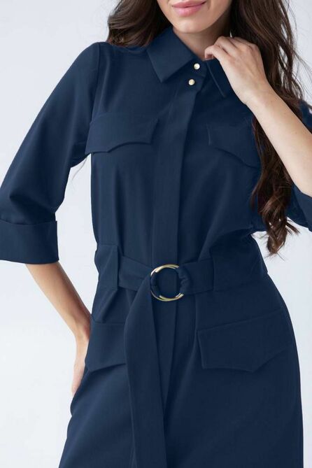 Повседневное платье Ivera 1074 сине-зеленый