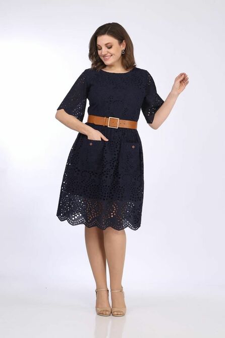 Повседневное платье Juliet Style Д219-1 темно-синий