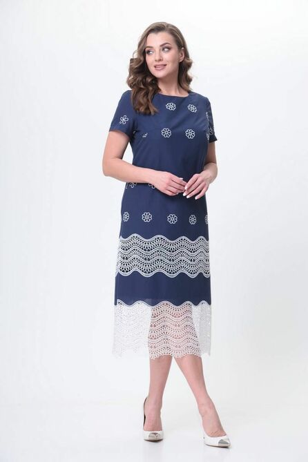 Повседневное платье Juliet Style Д229 синий