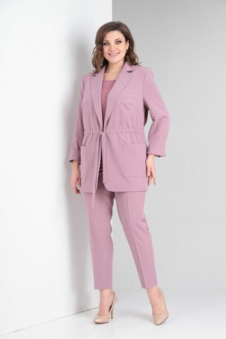 Костюм брючный Ксения Стиль 1982 сирень