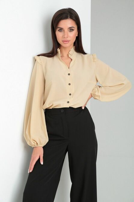 Блузка Ксения Стиль 1977 бежевый Блузка Ксения Стиль 1977 бежевый