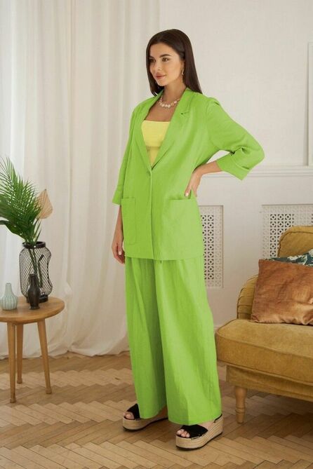 Костюм брючный Ladis Line 1445 салат