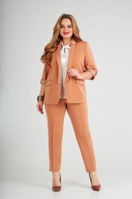 Брюки, Блуза, Жакет Lady Line 455 терракот