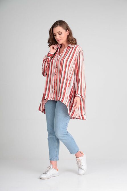 Блузка Lady Line 521 розово-красный
