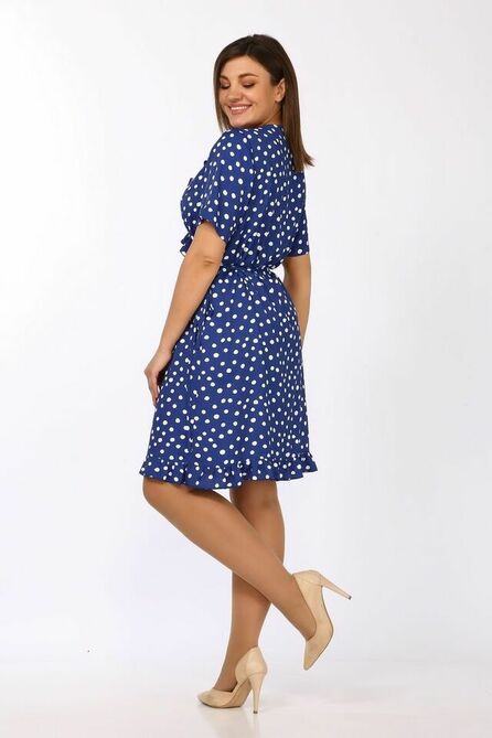 Повседневное платье Lady Secret 3698 василек+горошек