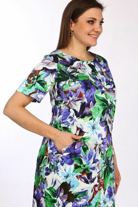 Повседневное платье Lady Style Classic 1257/2 мультиколор