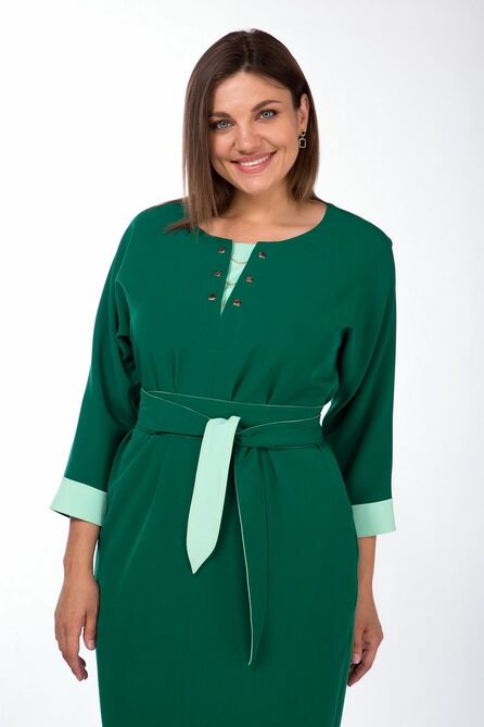 Повседневное платье Lady Style Classic 1232/5 зеленый