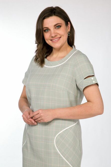 Повседневное платье Lady Style Classic 1555/3 зеленый Повседневное платье Lady Style Classic 1555/3 зеленый