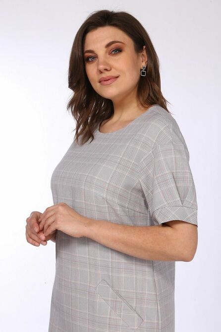 Повседневное платье Lady Style Classic 1558 серый