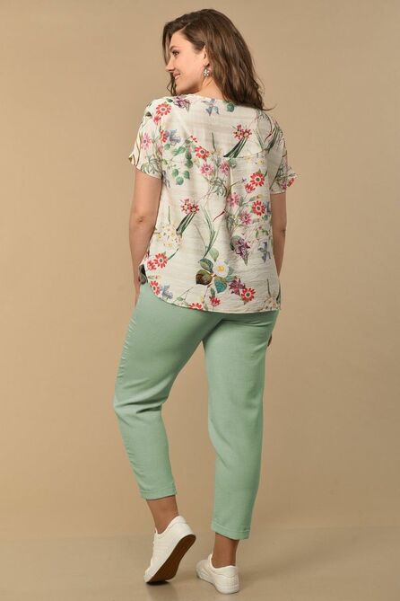 Брюки, Блуза Lady Style Classic 1777/5 зеленая_мята Брюки, Блуза Lady Style Classic 1777/5 зеленая_мята
