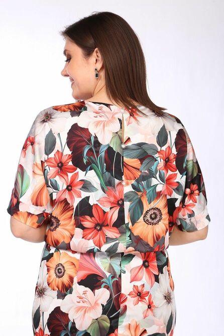 Повседневное платье Lady Style Classic 2591 цветы