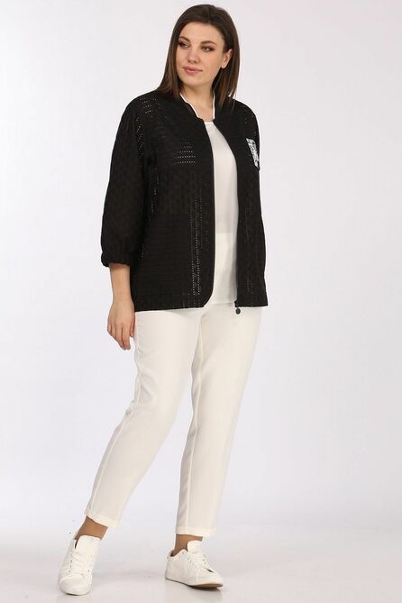Костюм брючный Lady Style Classic 2553 черно-белый Костюм брючный Lady Style Classic 2553 черно-белый
