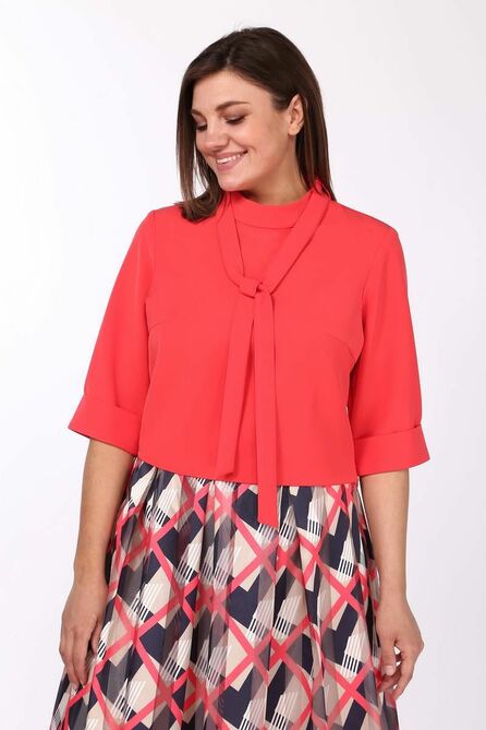 Юбочный костюм Lady Style Classic 1027 красные_тона