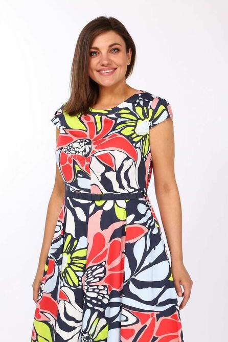 Повседневное платье Lady Style Classic 621/4 красные_тона