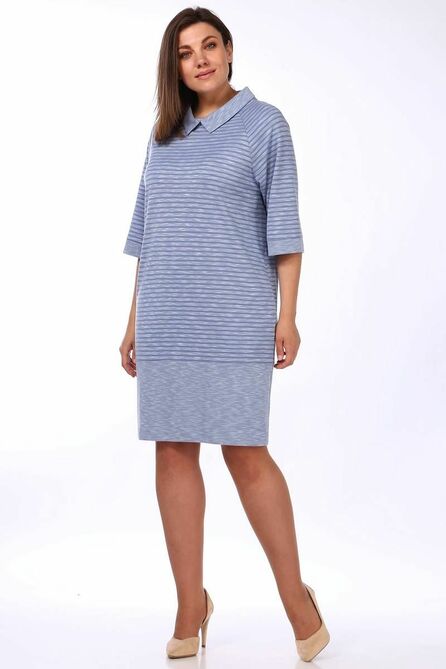 Офисное платье Lady Style Classic 1259/1 голубые_тона