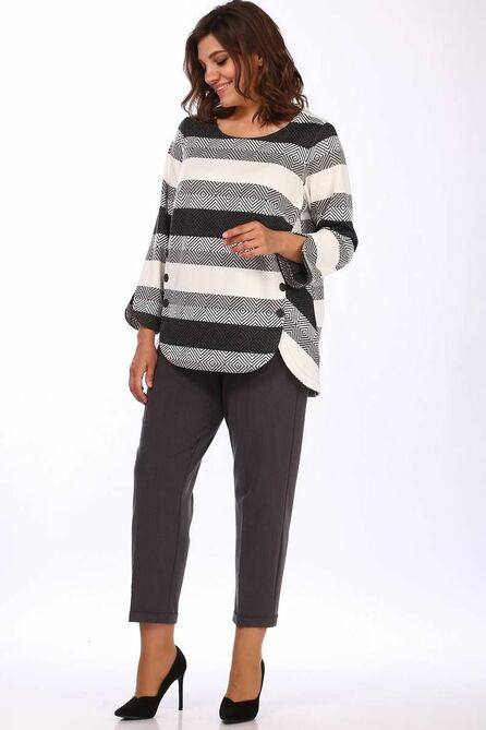 Костюм брючный Lady Style Classic 1638/3 серый_с_