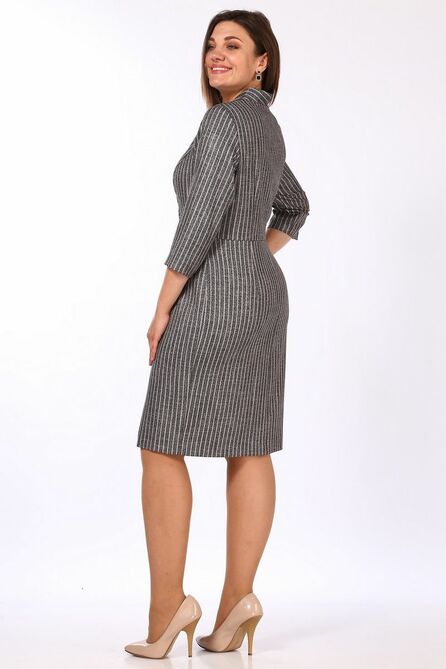 Повседневное платье Lady Style Classic 1720/1 серый_розовый