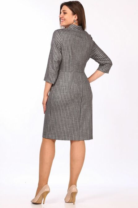 Повседневное платье Lady Style Classic 1720/2 серый_розовый