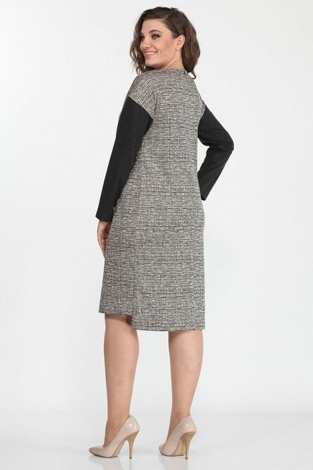 Повседневное платье Lady Style Classic 2115/1 черный-беж Повседневное платье Lady Style Classic 2115/1 черный-беж